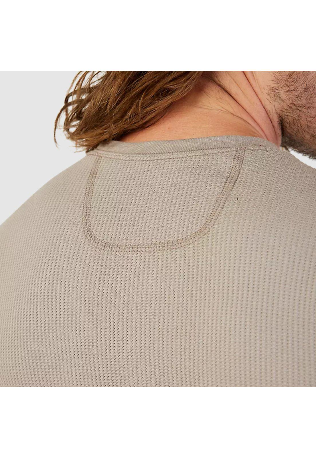Polera Lifestyle Level Up Thermal Manga Larga Beige Fox-5