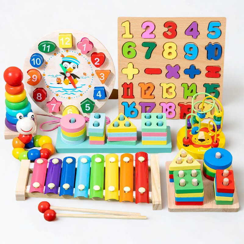 PACK JUGUETES DIDACTICOS EDUCATIVOS DE MADERA MONTESSORI-7