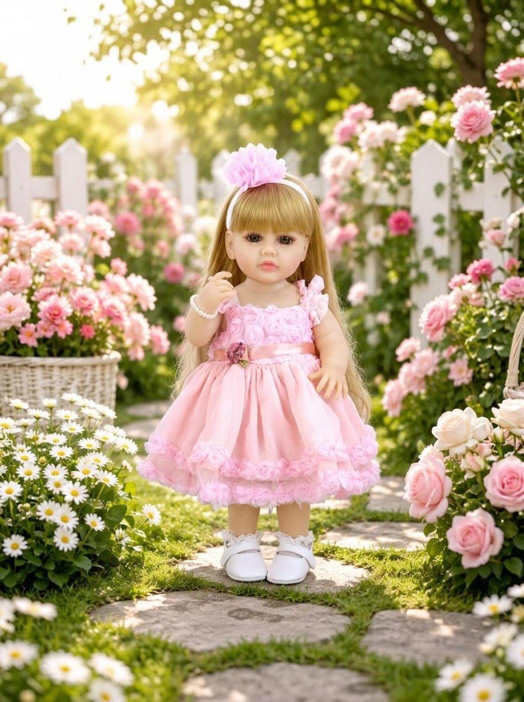 Muñeca Reborn Silicona Realista 55CM-3