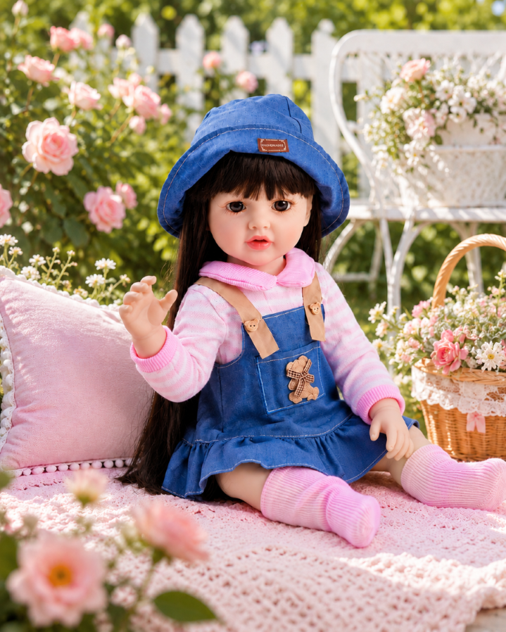 Muñeca Reborn Silicona , Realista 55CM-2