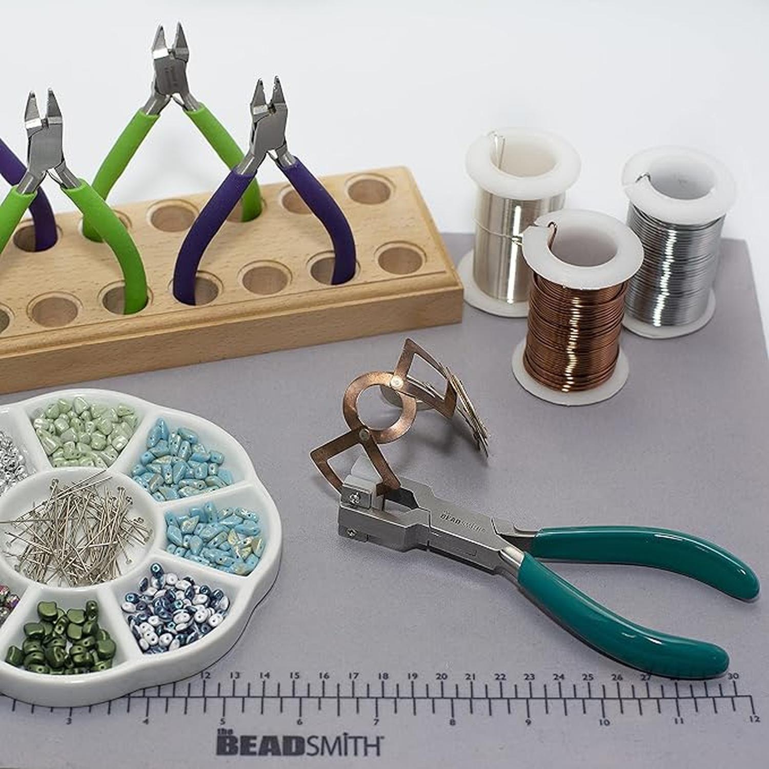 Pinza de bisuteria especial para doblar pulseras de nylon PL574 Beadsmith-4