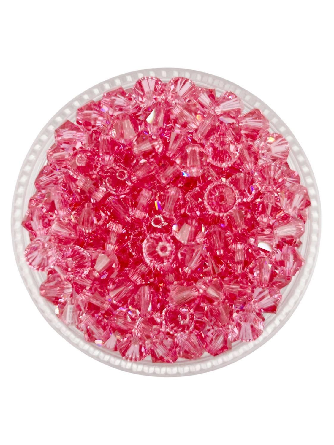 Set De 5 Docenas De Cristal De Swaroski 4 Mm Rosado-0