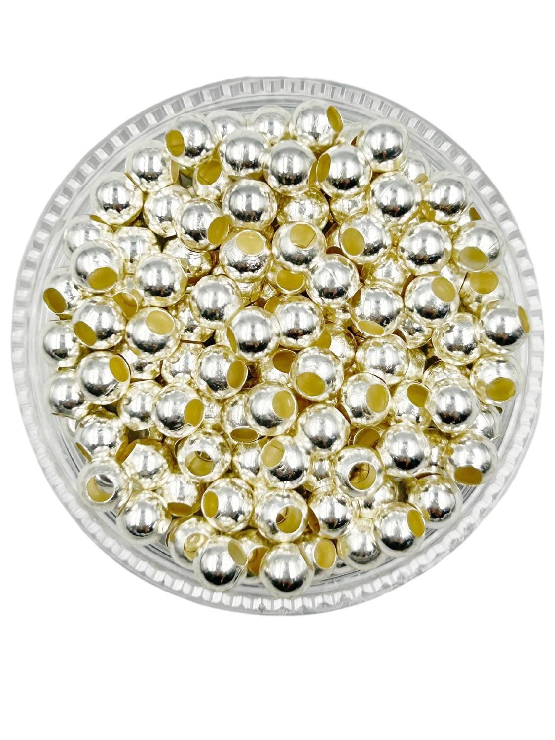 Balines Grandes Para Bisutería De Baño De Oro 5gr BOL4X2P-0