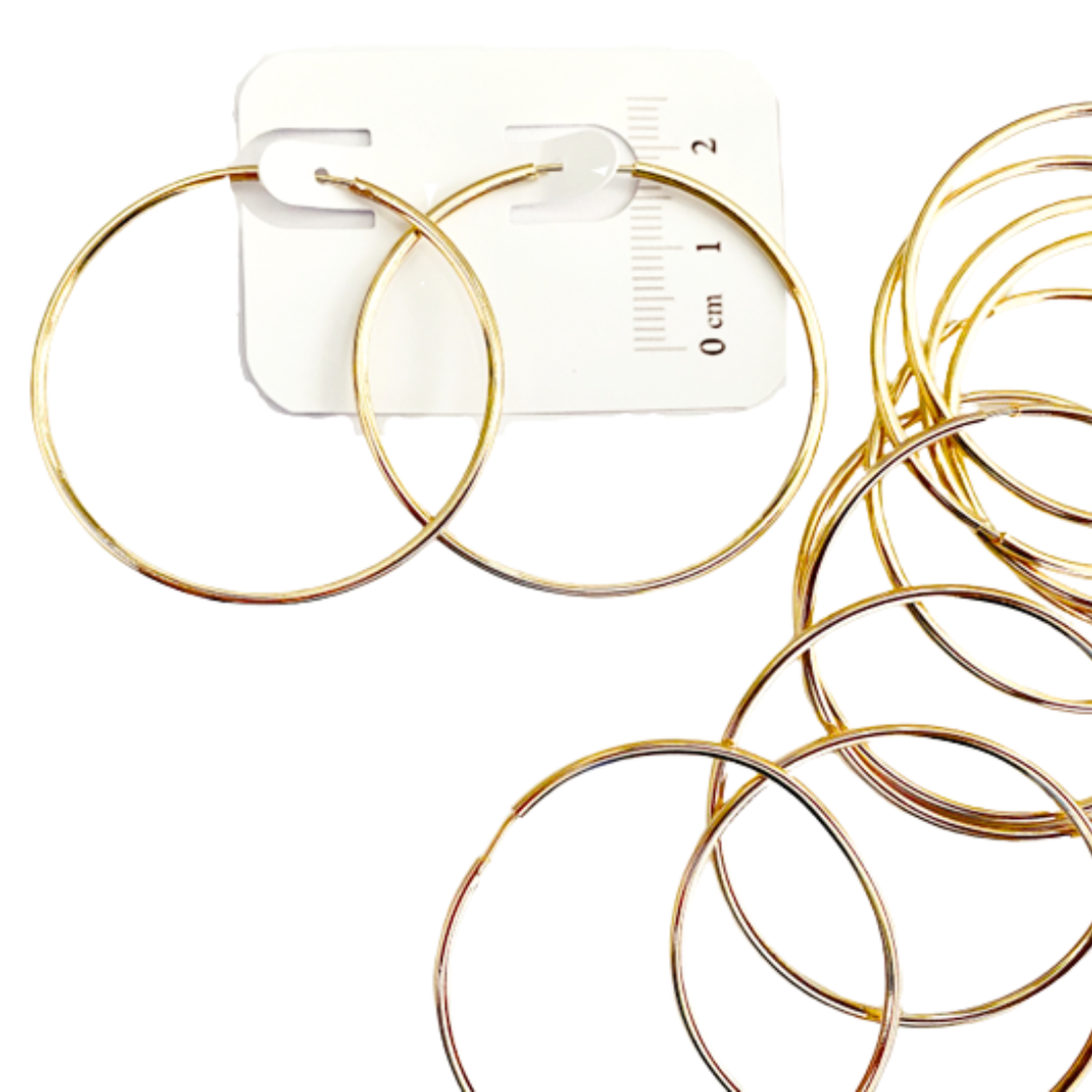 Set De 6 Pares De Bases De Aros Con Baño De Oro Modelos 7-0