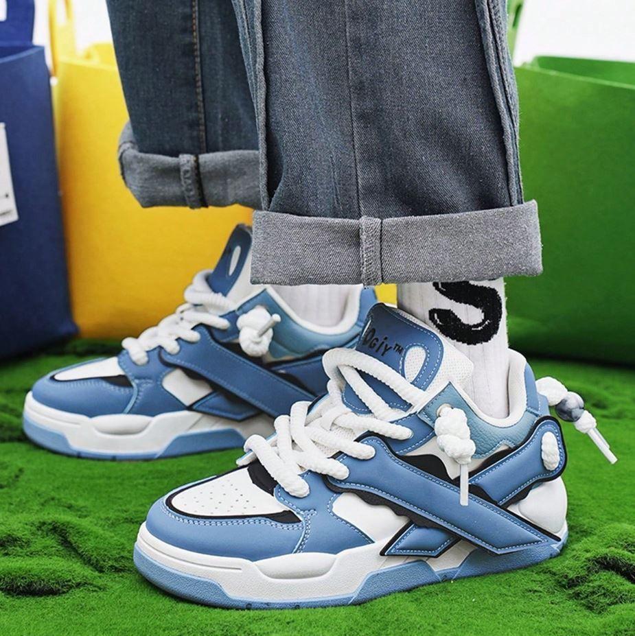 Zapatillas Urbanas Hombre Anchas Cordones Grandes-2