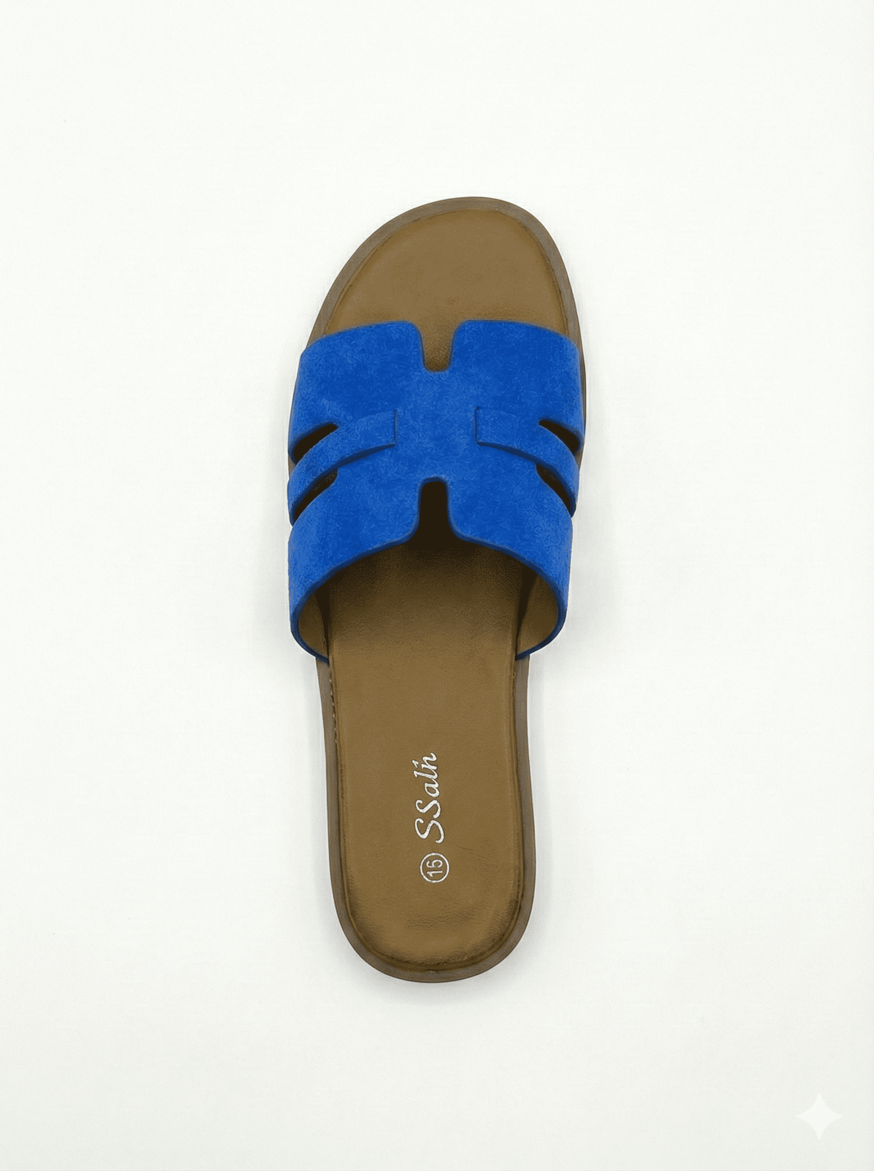 Sandalia Mujer Plana Azul Casual Cómoda Verano-2