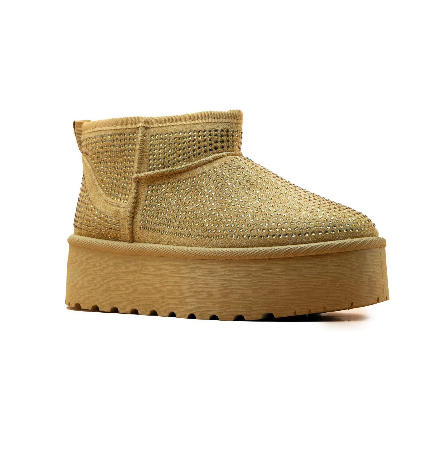 Pantubota Botas Mujer Chiporro Brillos Plataforma-4