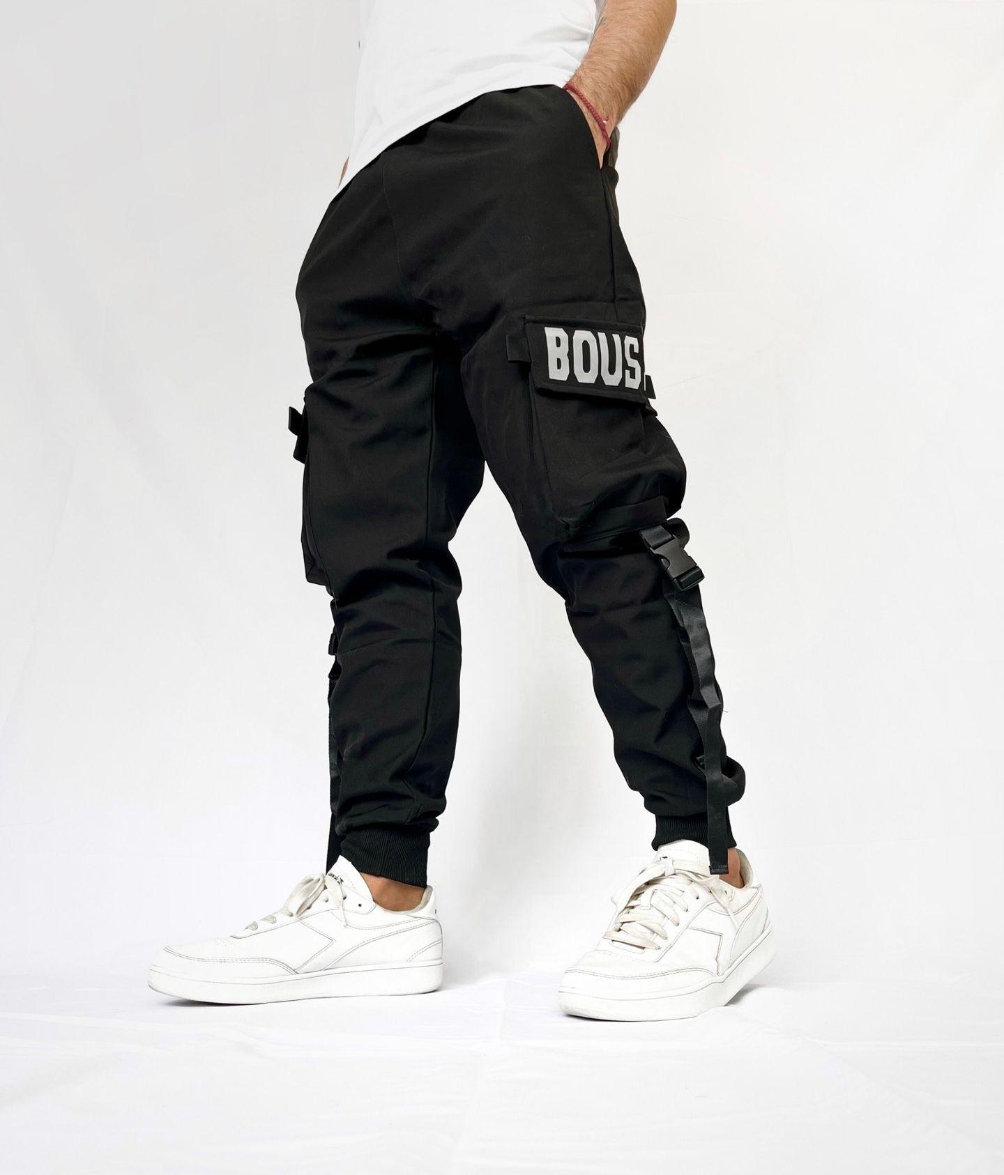 Jogger Cargo Negro Hombre-0
