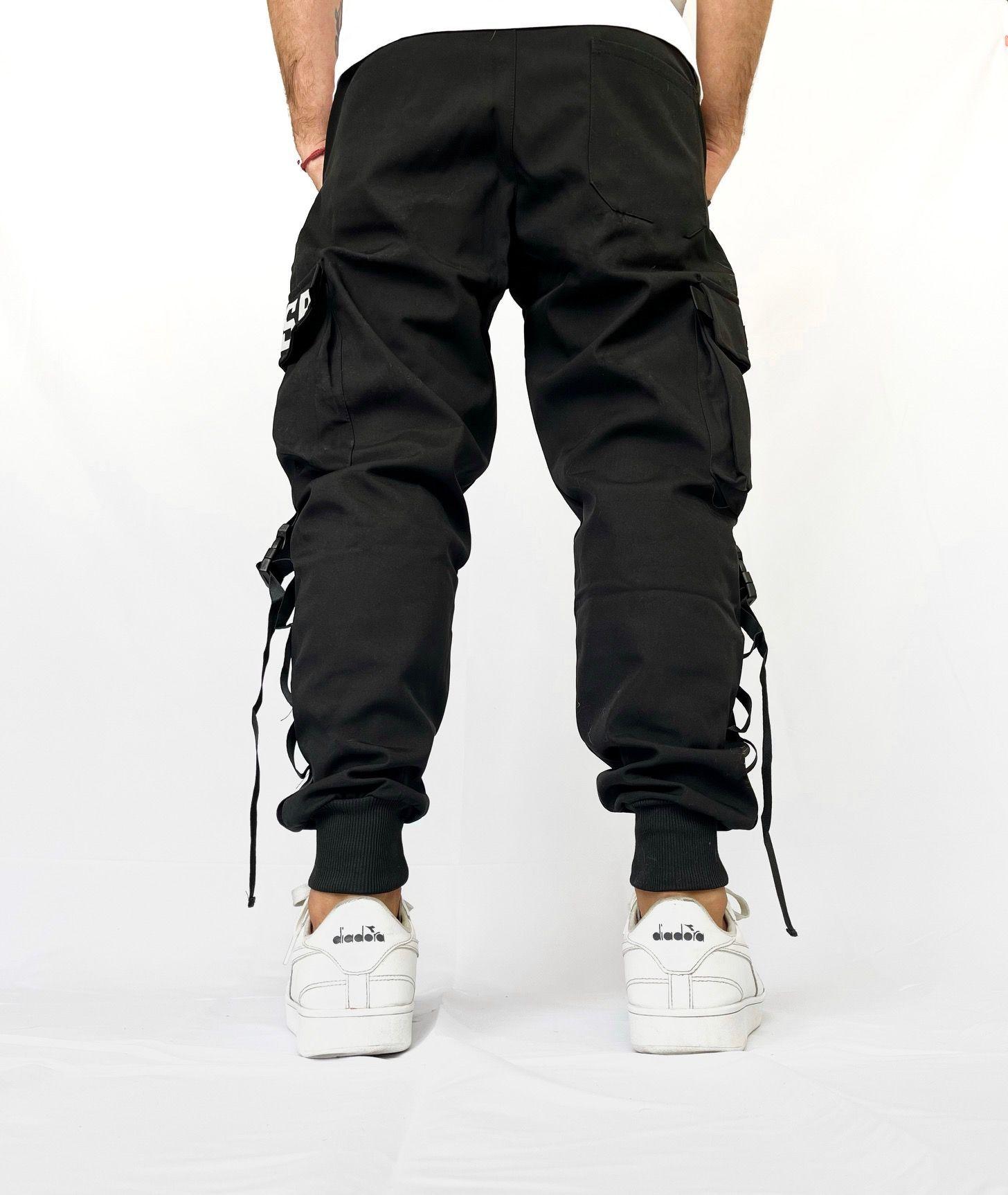 Jogger Cargo Negro Hombre-2