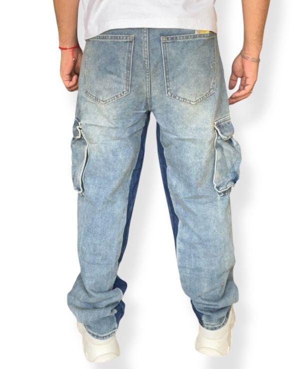 Jeans Cargo Hombre Rígido -4