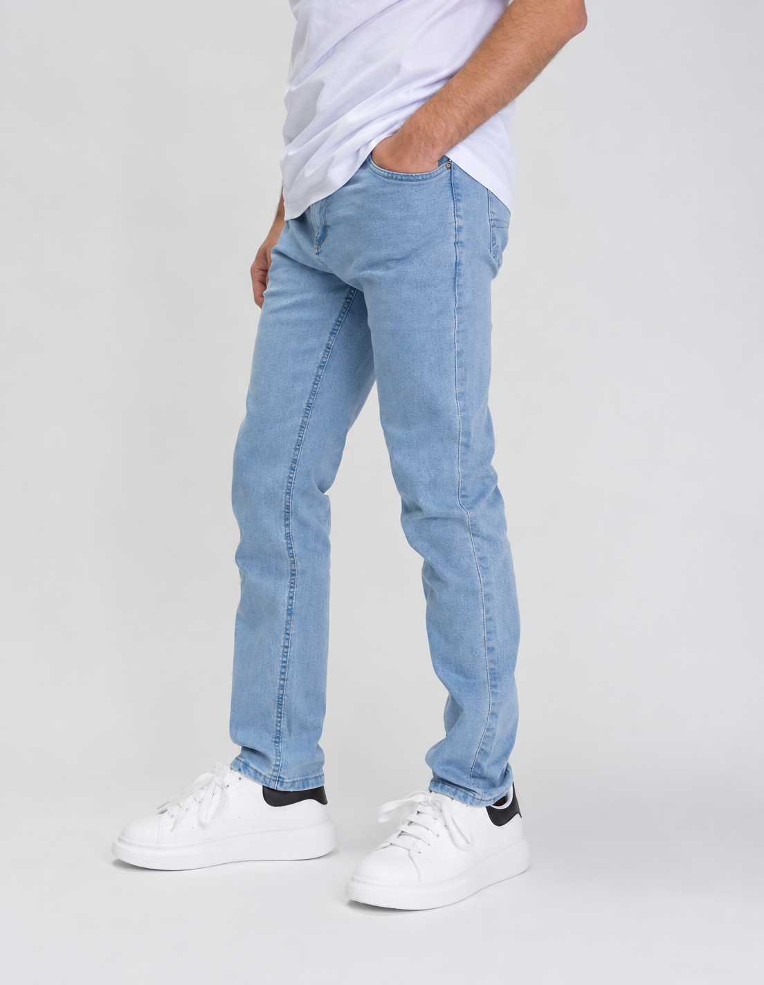 Jeans Hombre Slim Fit Celeste-2
