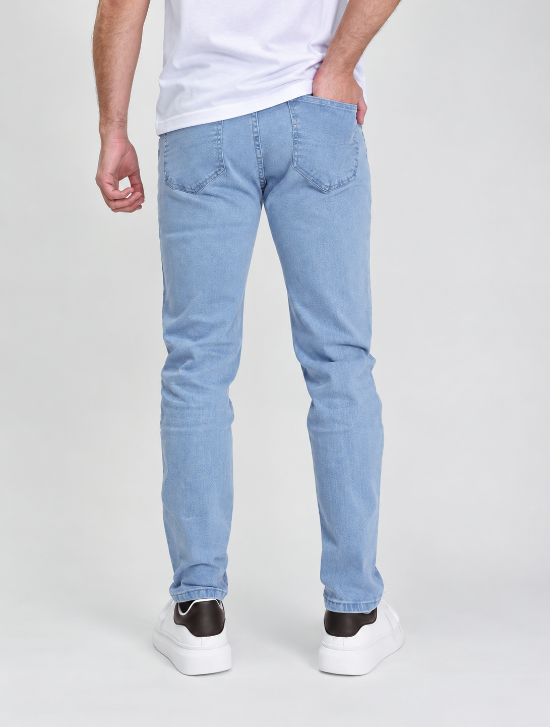 Jeans Hombre Slim Fit Celeste-3