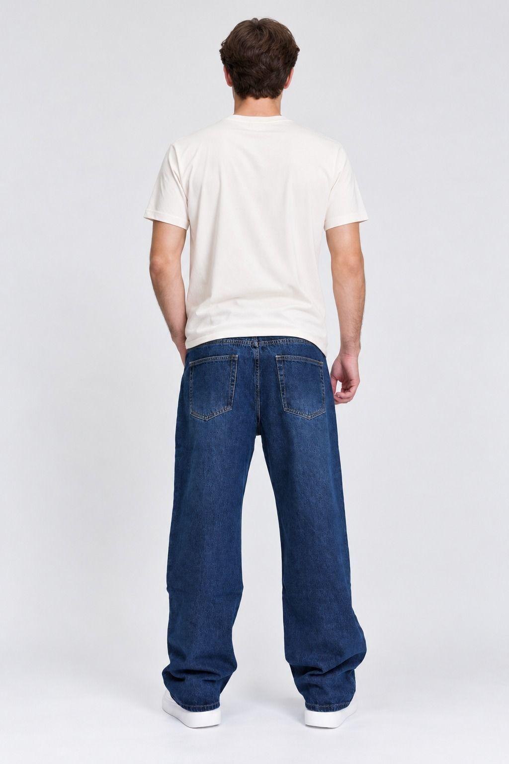 Jeans Hombre Baggy Tela R gida-2