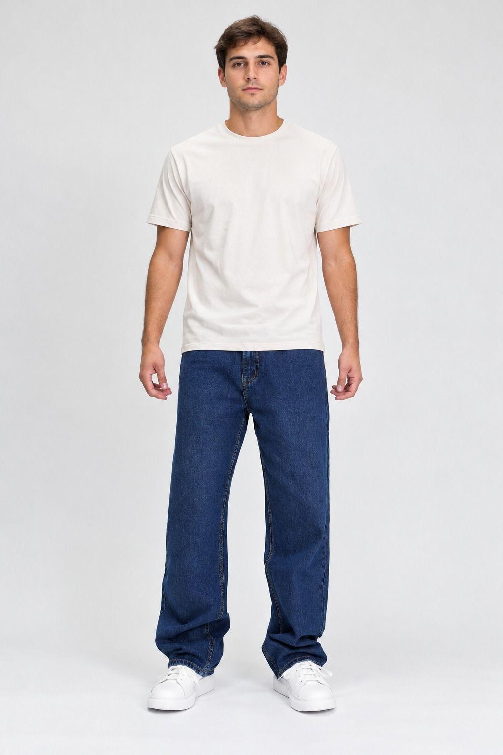 Jeans Hombre Baggy Tela R gida-3