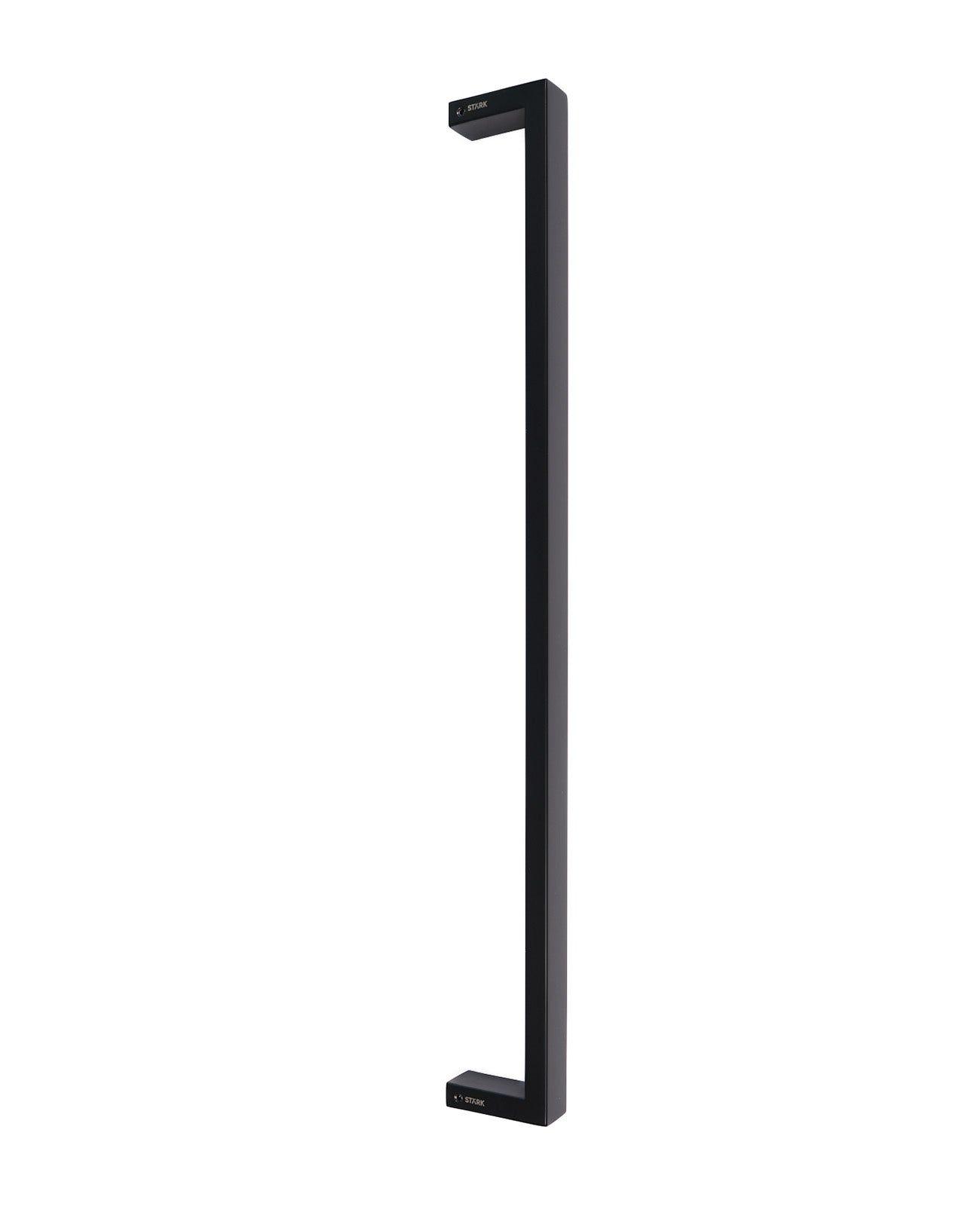 Tirador simple negro mate. Fijación invisible. Largo 60 cm.-0