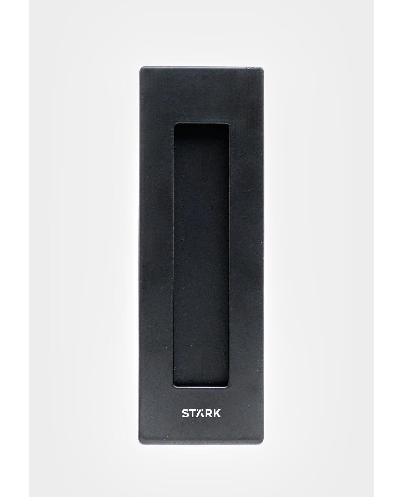 Asa embutida para puertas correderas. Negro mate-0