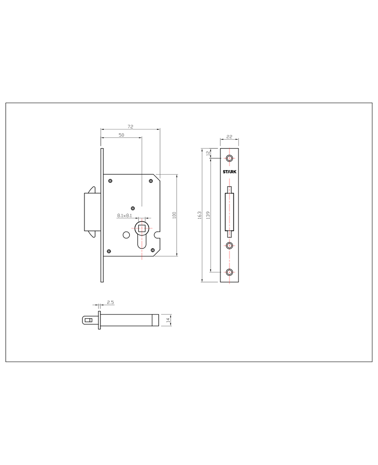 Cerradura corredera seguridad 70 mm inox 304-1