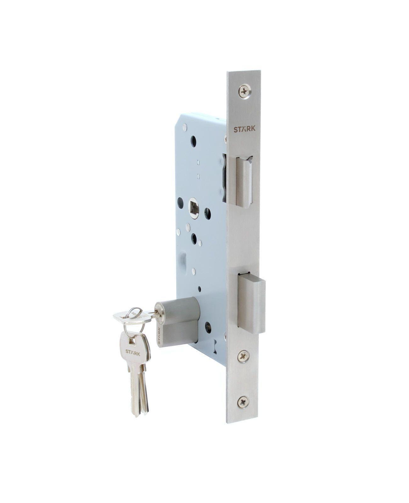 Cerradura de embutir acc princ, Llave ambos lados.Acero inox-0