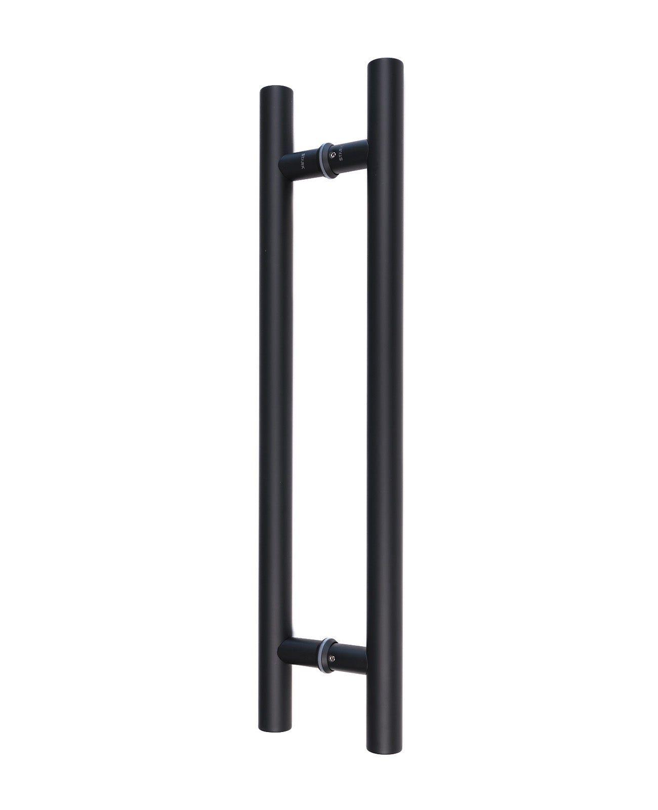 Tirador negro mate por ambos lados. Largo 60 cm.-0