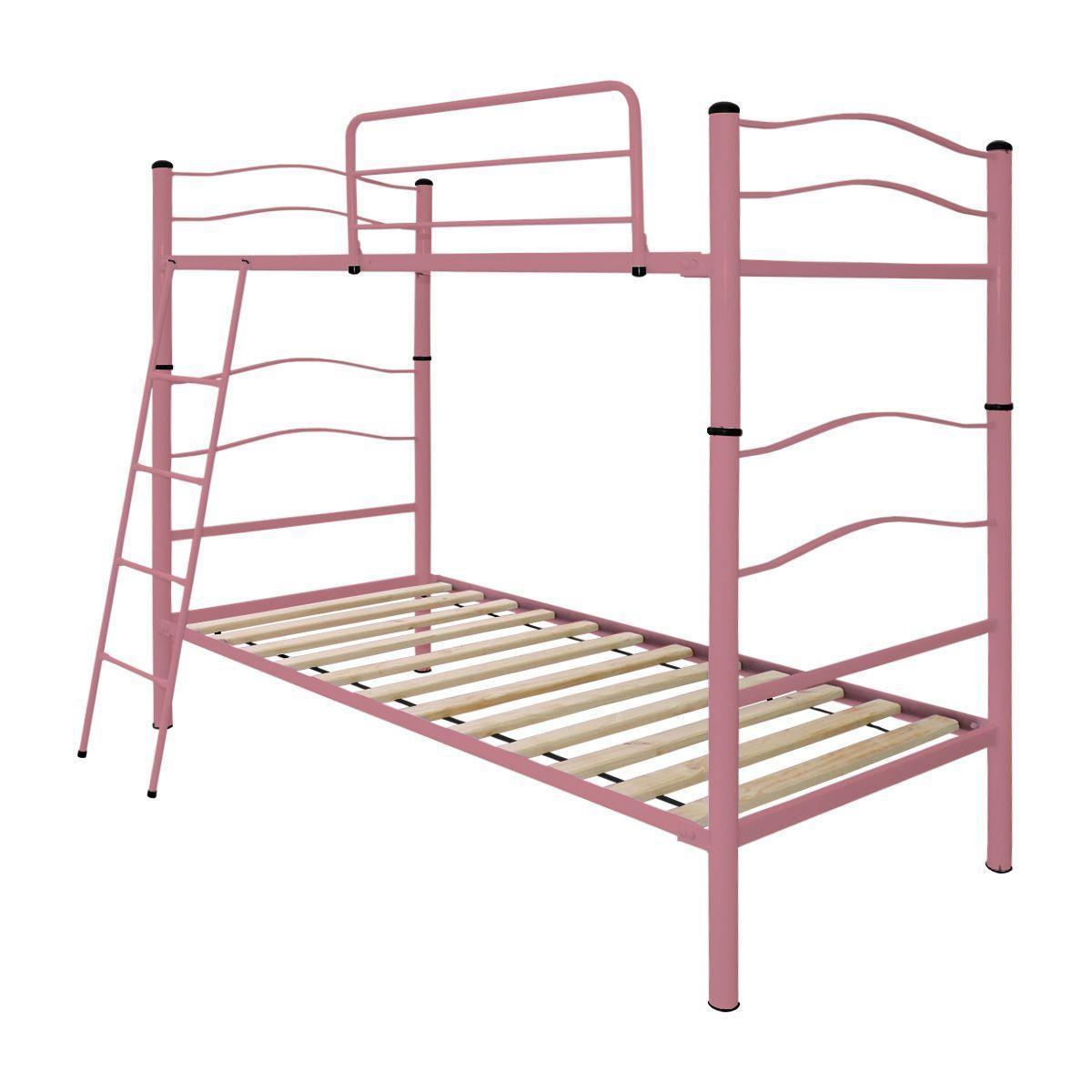 Camarote New desmontable 1,5 plaza rosado-2