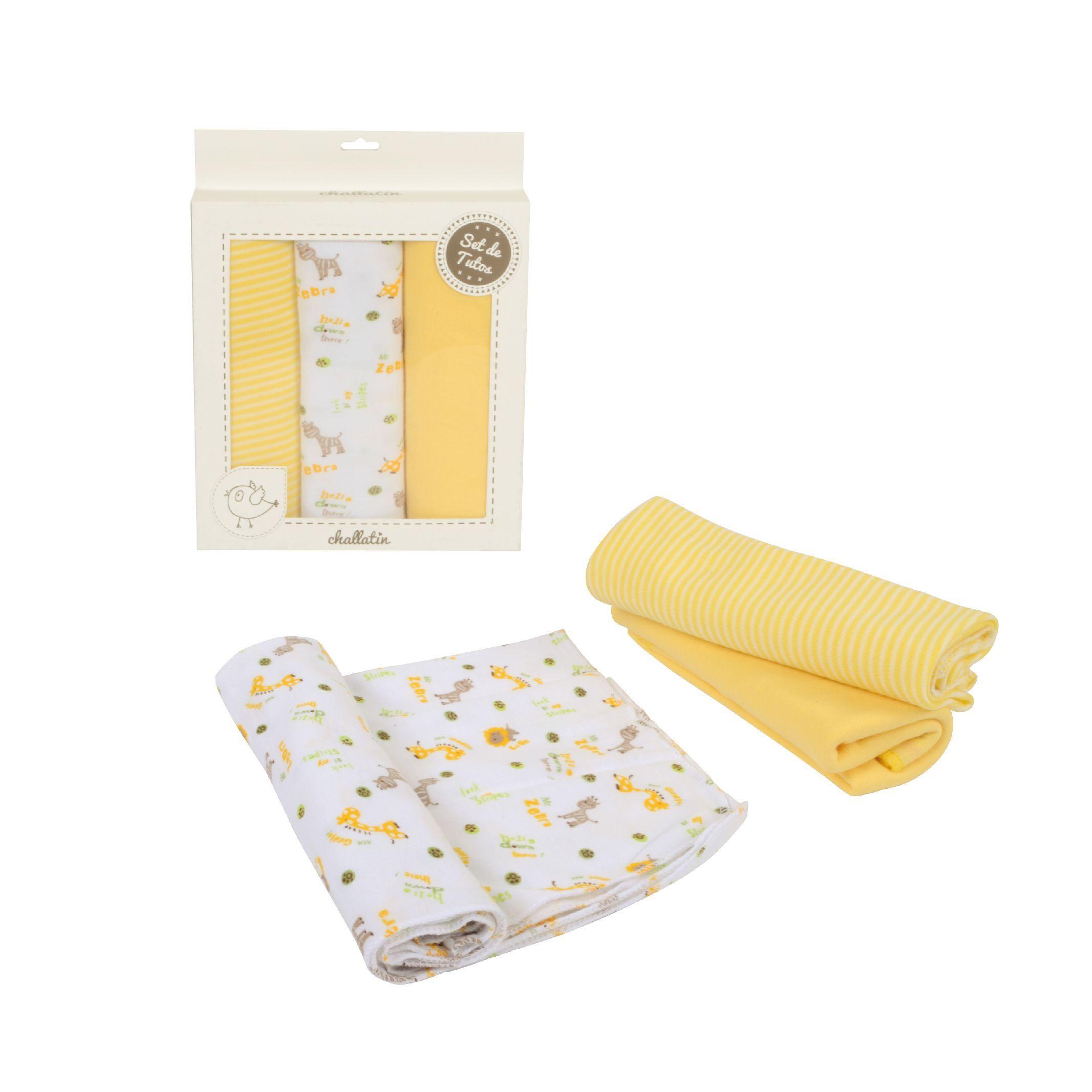 Pack Set De 3 Tutos En Caja Amarillo-0