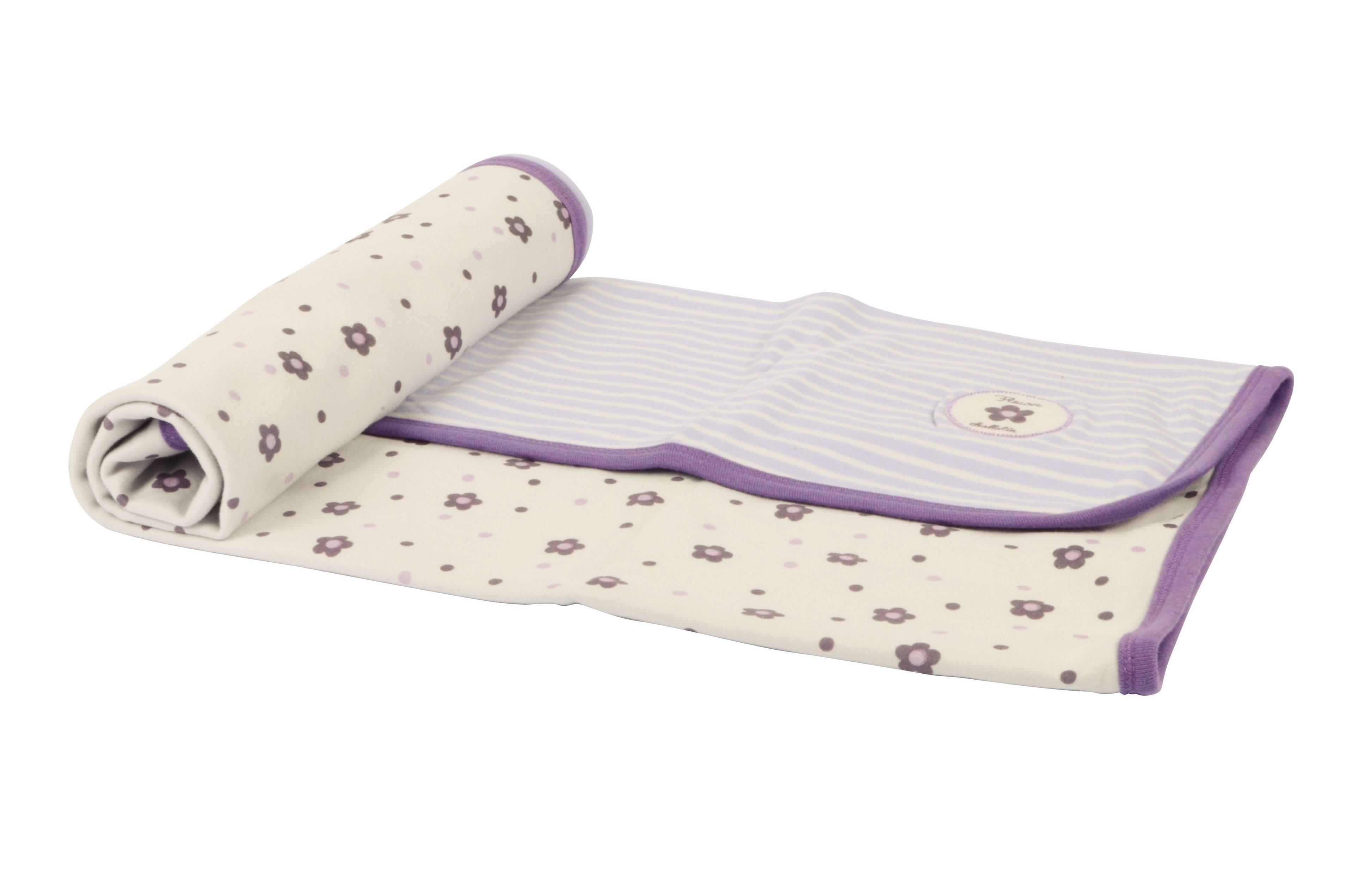 Manta Reversible En Bolsa, Doble Tela Lila-0