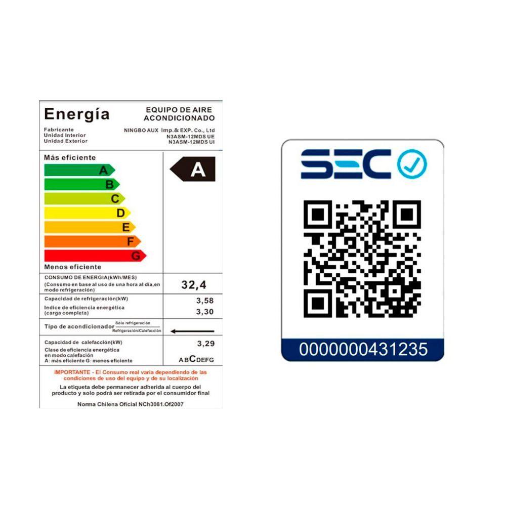Aire acondicionado Kendal Split On/Off Wi-Fi 12000 BTU-2