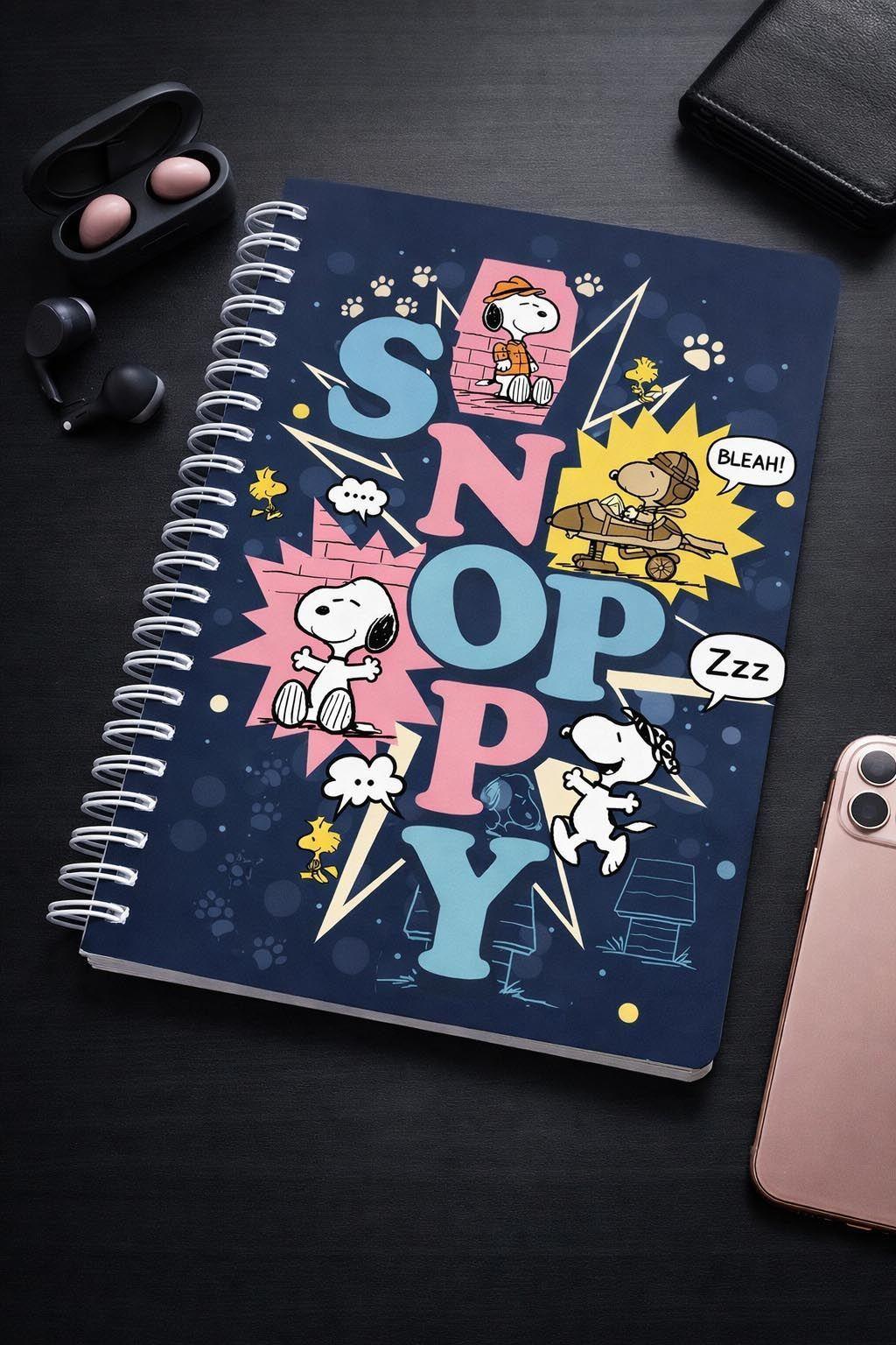 Agenda Snoppy A5 Planner Diario Mensual-0
