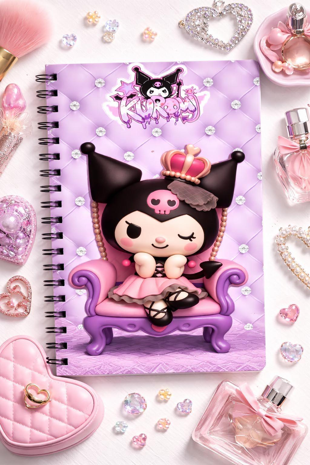 Agenda Kuromi Reina Planner Kawaii-0