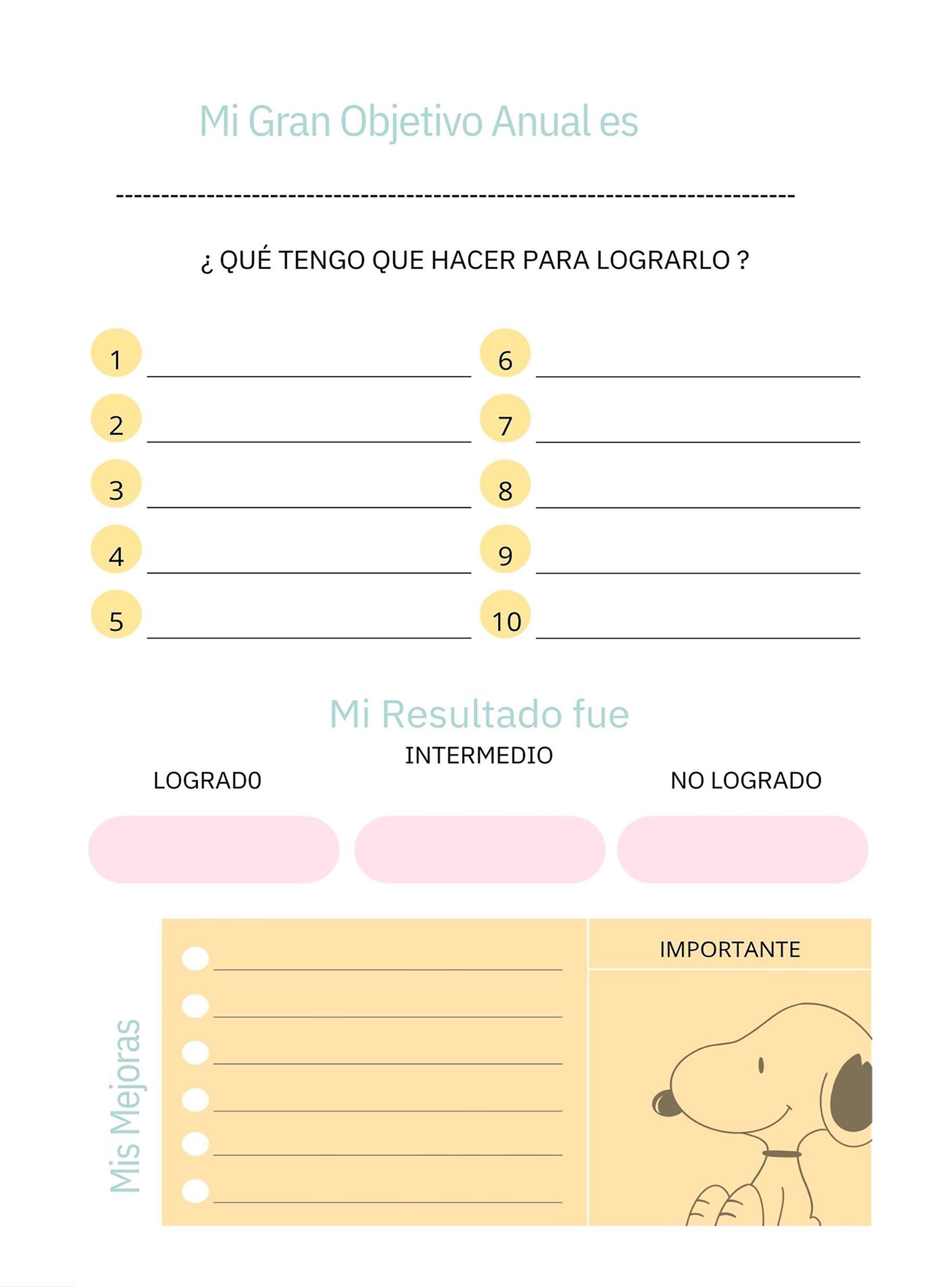 Agenda Snoppy Descansa A5 Planner-2