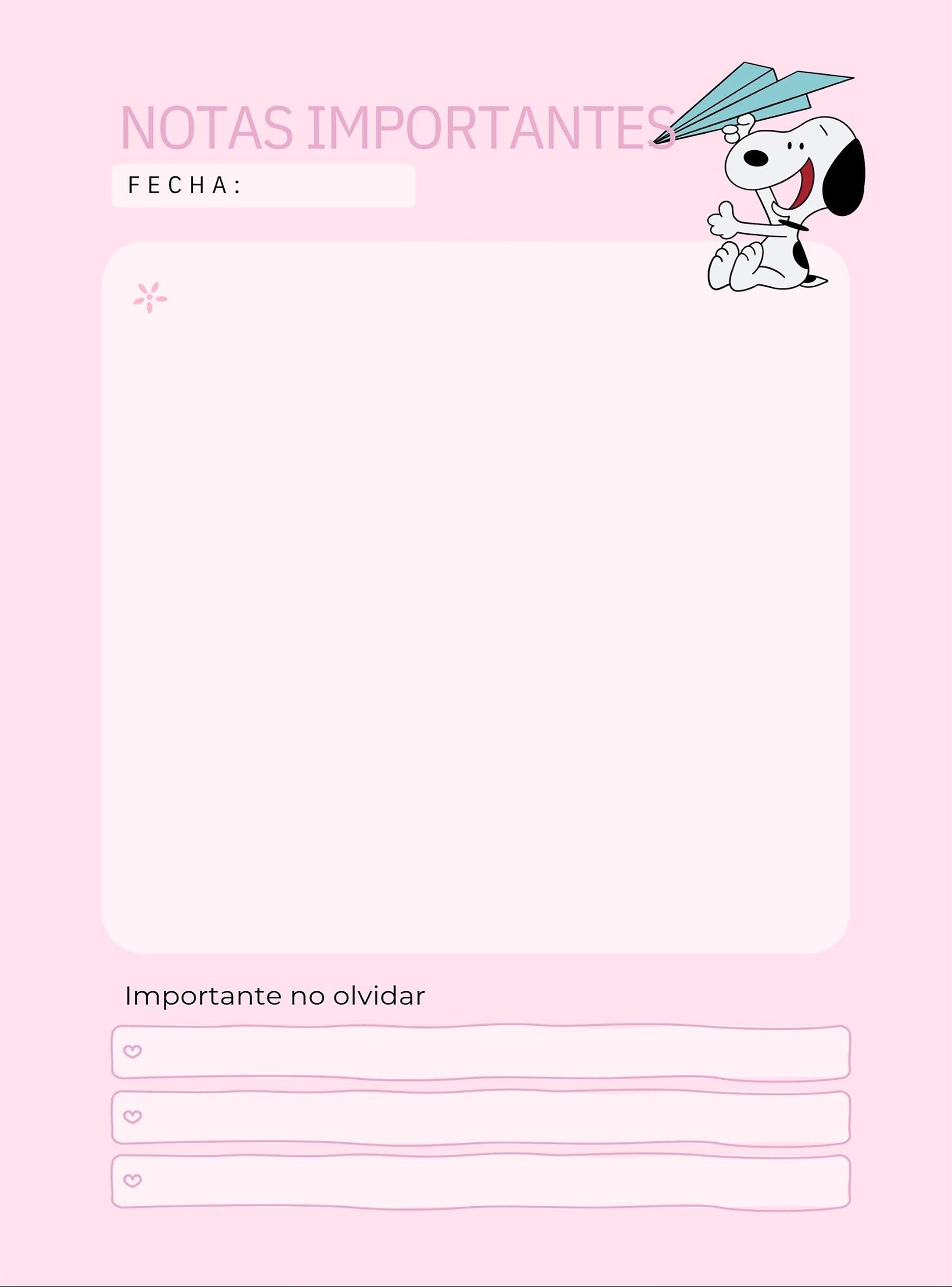 Agenda Snoppy Descansa A5 Planner-8