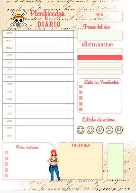 Agenda Anime One Piece Estilo Wanted Zoro-2