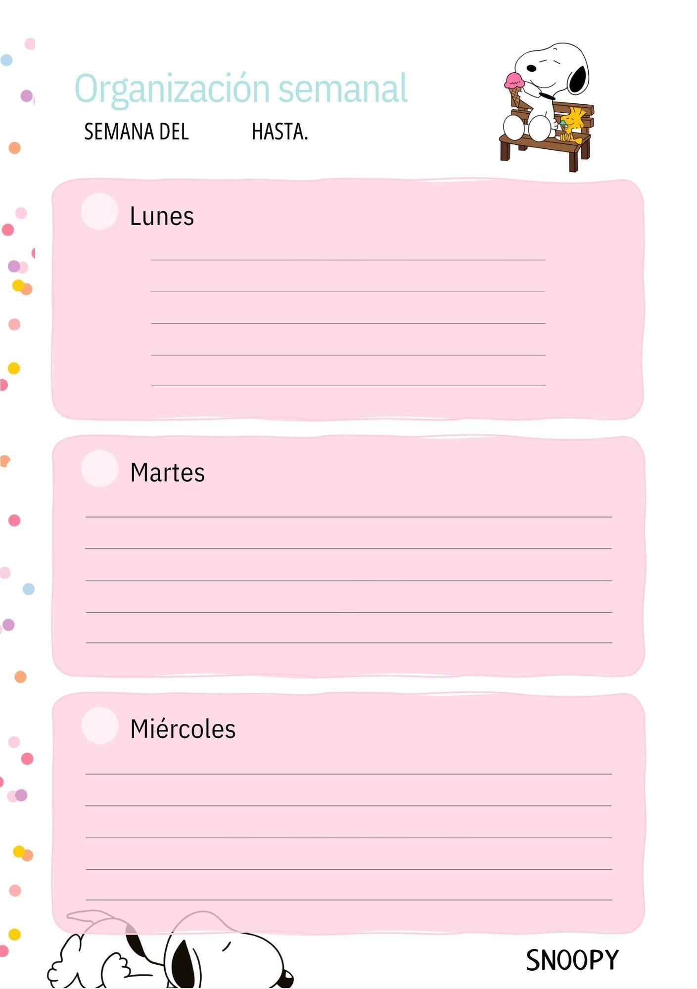Agenda Snoopy Love Planner-7