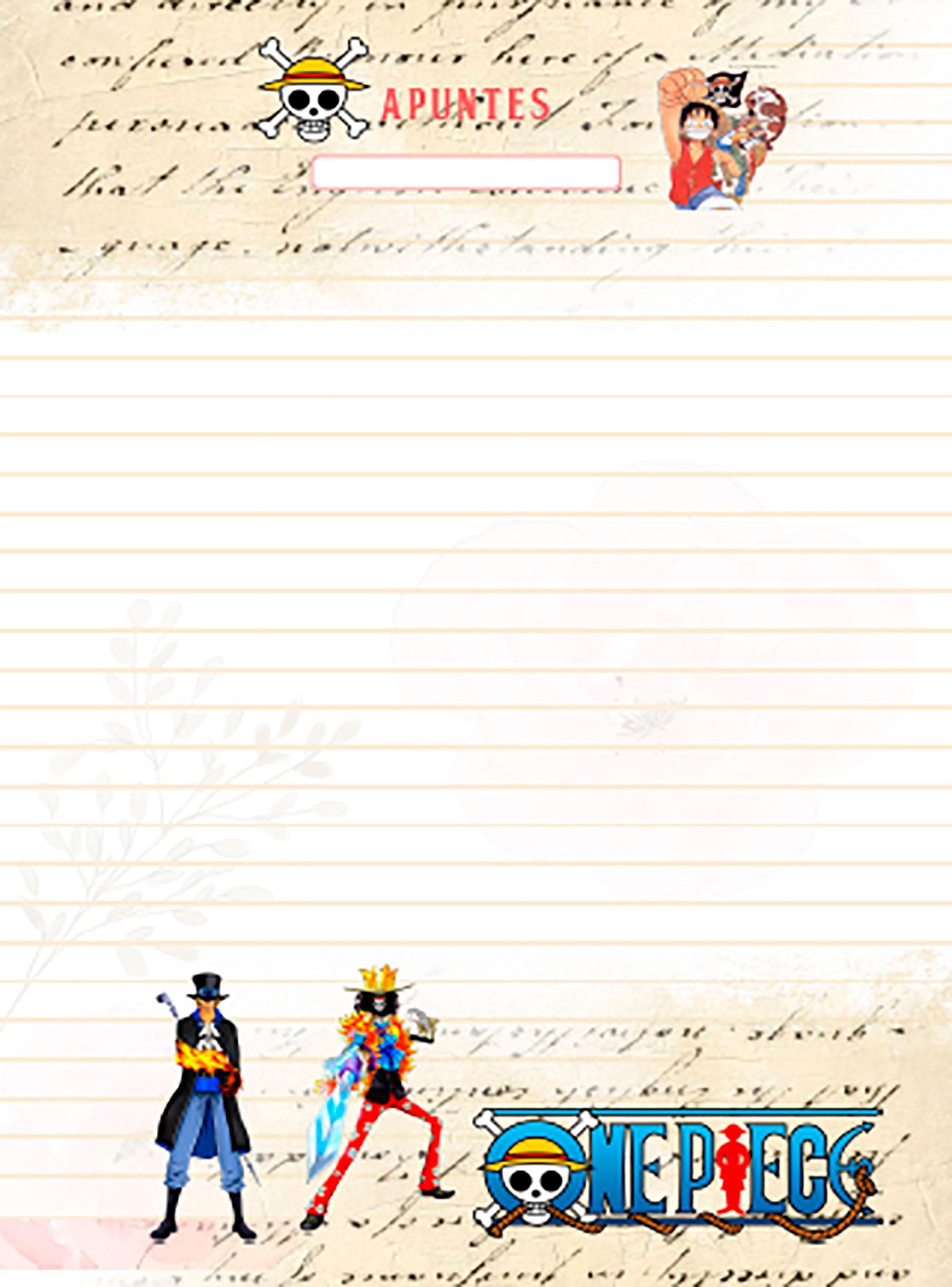 Agenda Anime One Piece Estilo Wanted Sanji-4
