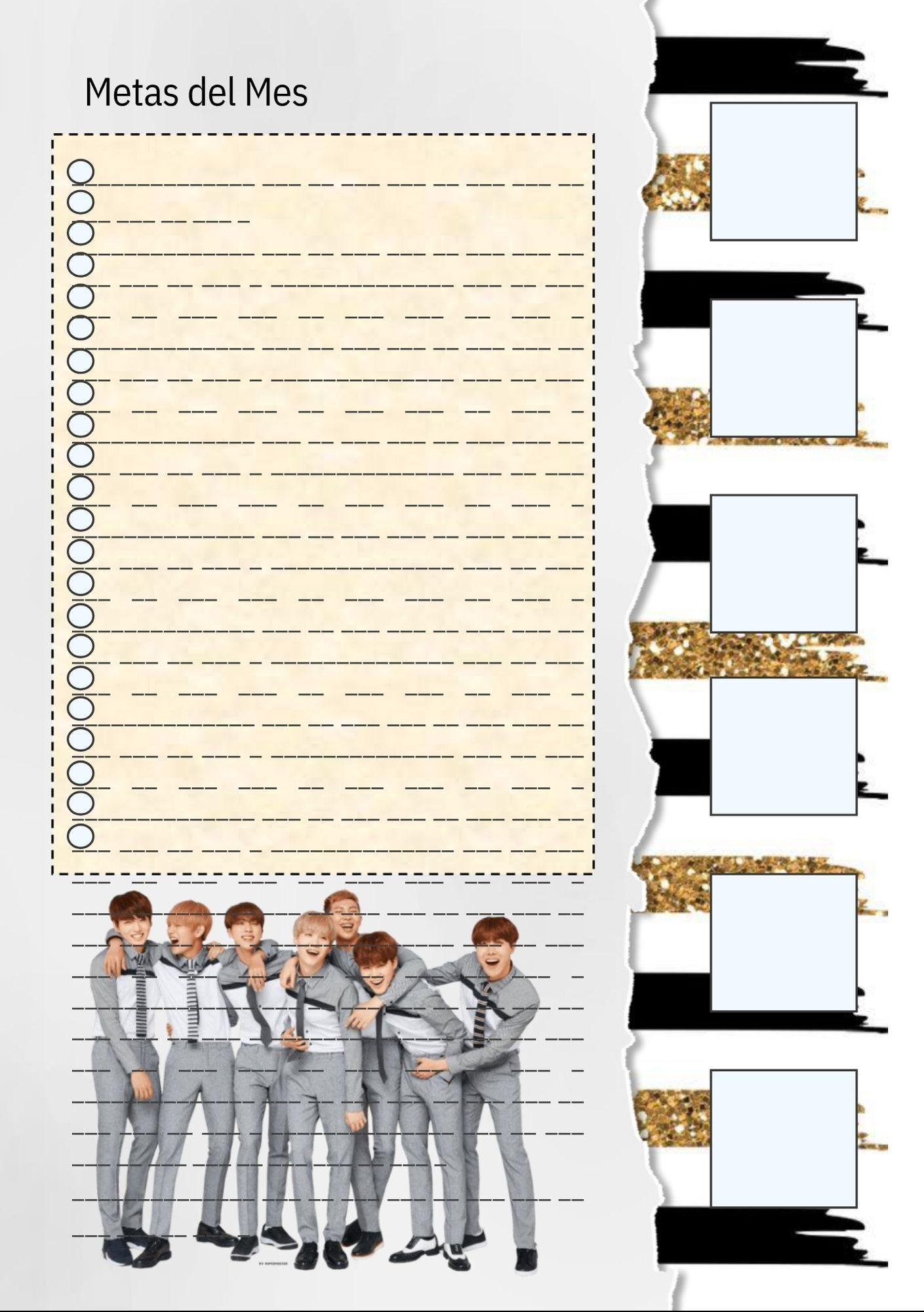Agenda Planner BTS Joined Organización, | Planificación y Estilo-7