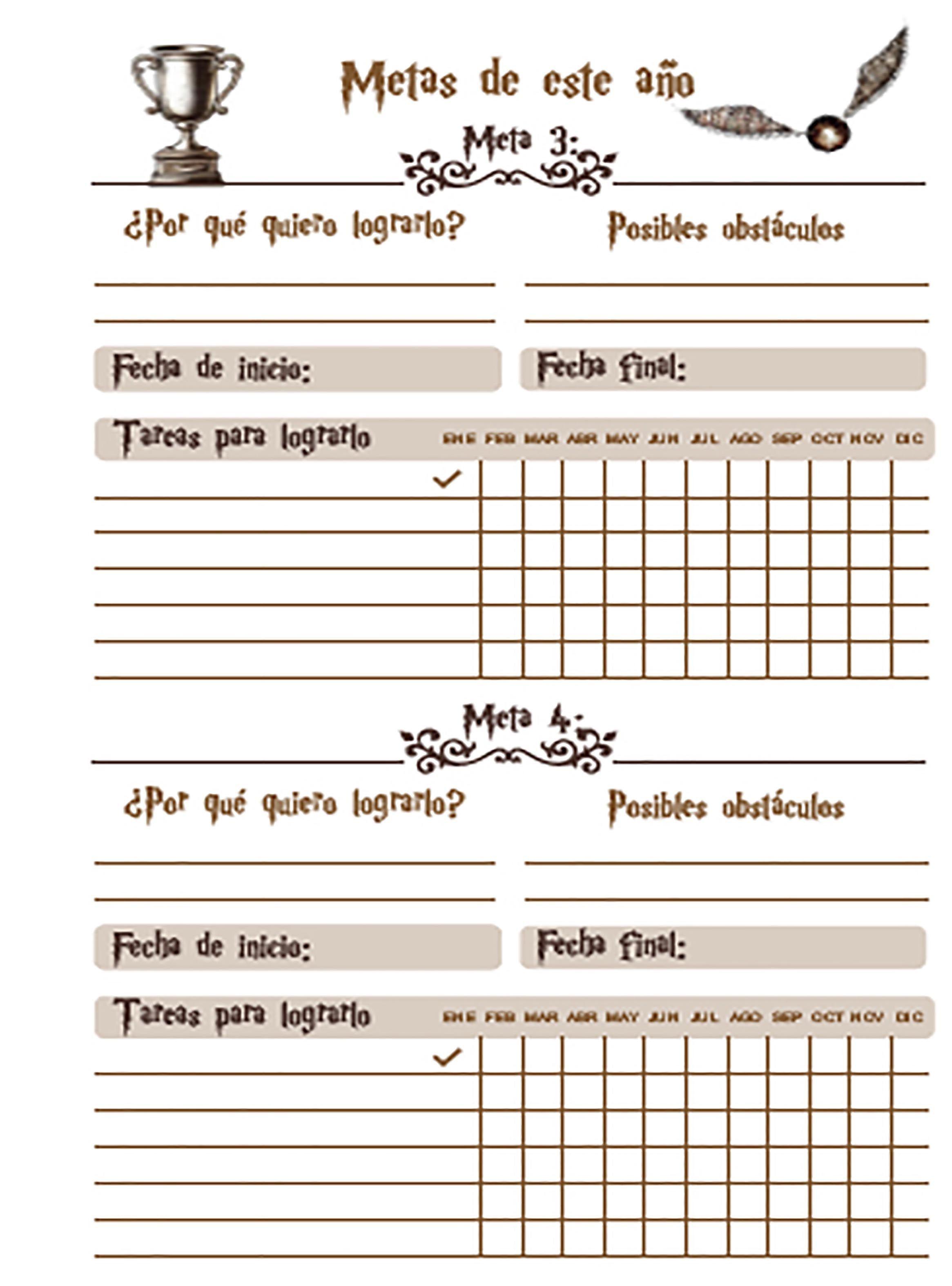 Agenda Planner Harry Potter | Legado De Las Casas-3
