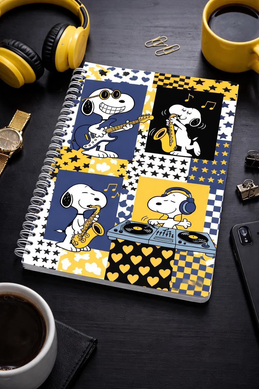 Agenda Snoppy Collage Musical A5 Planner-0
