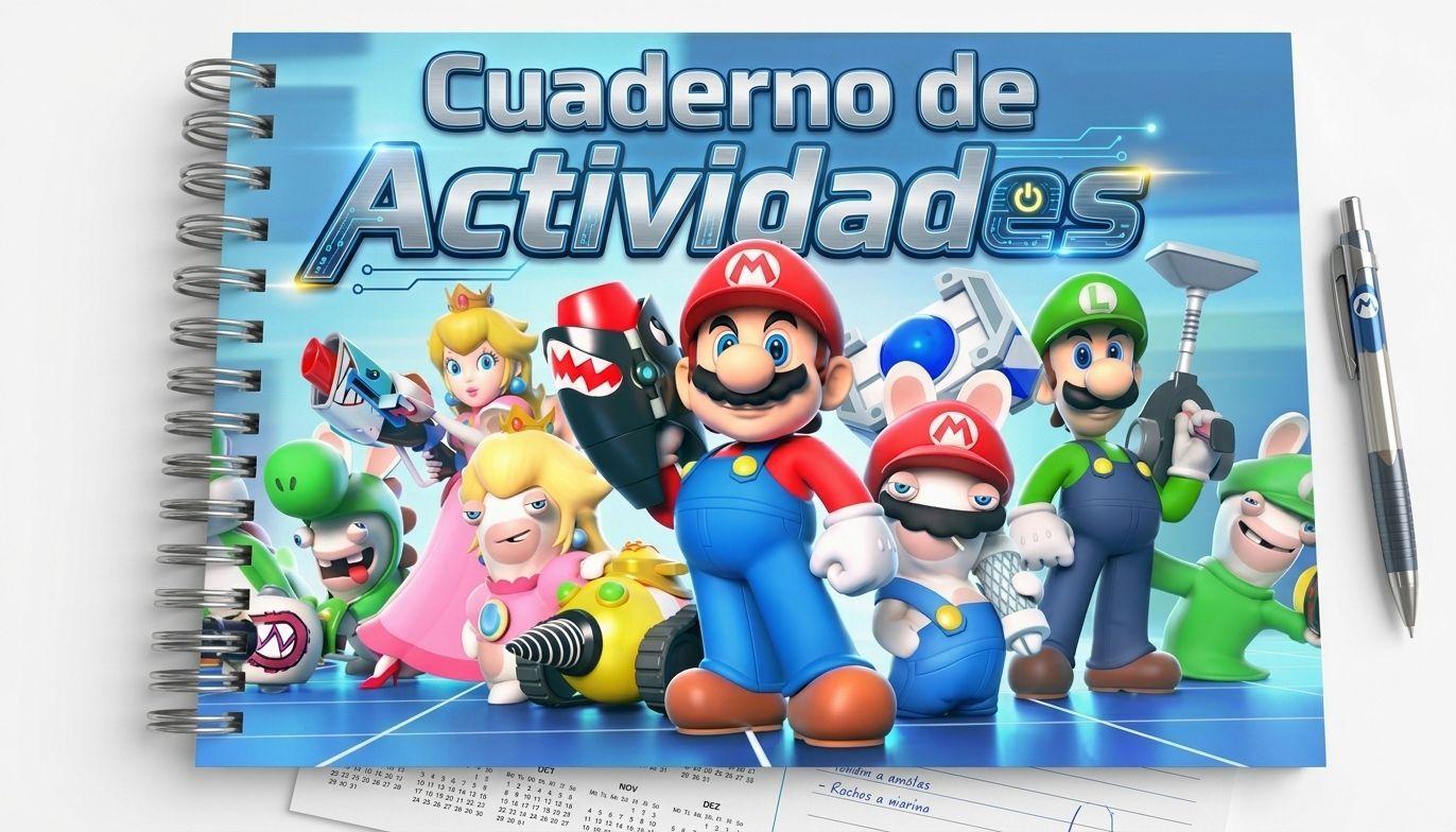 Cuaderno De Actividades Mario Bros | A5 Full Color-0