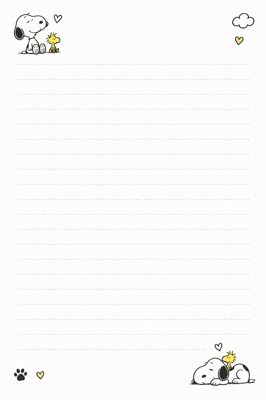 Cuaderno Agenda Snoopy I Love You -2