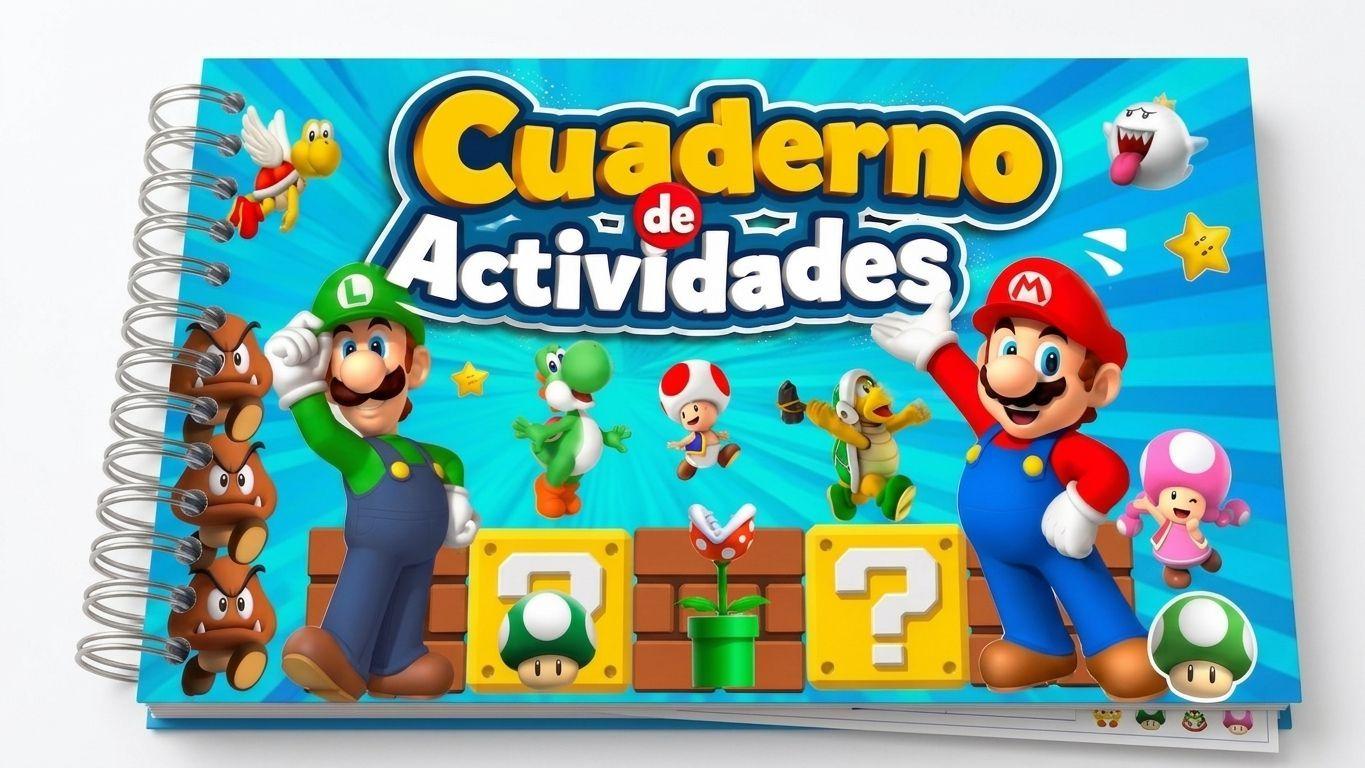 Cuaderno De Actividades Super Mario Bros | A5 Full Color-0