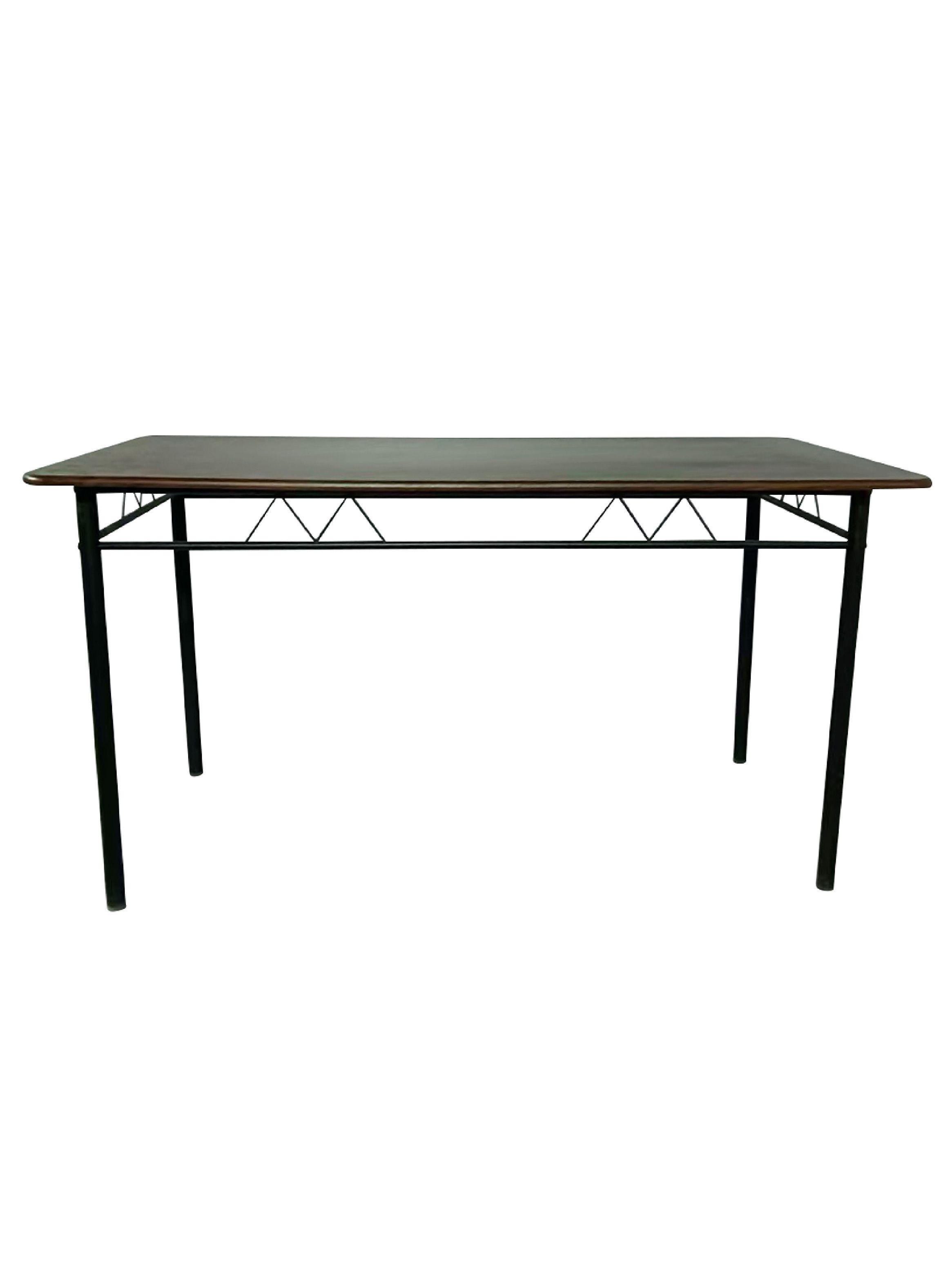 Juego de comedor 6P Verona Negro 74x80x140 cm-3
