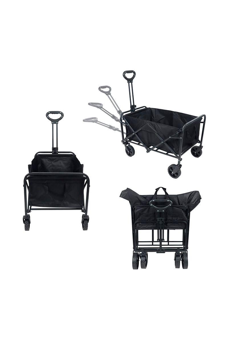 Carro de Camping Plegable Negro-3