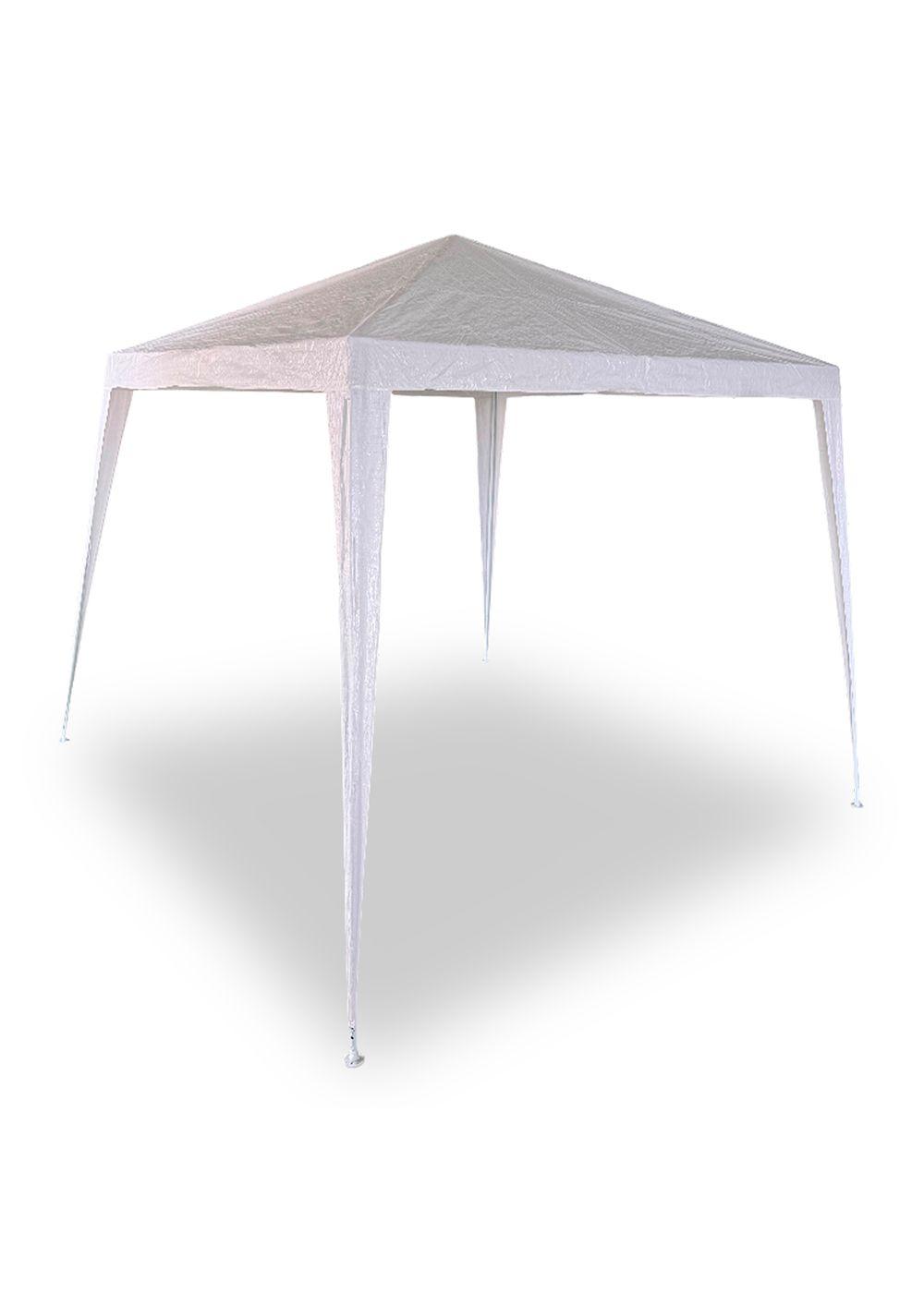 Toldo de Terraza 3x3 m Plegable PE Blanco-0