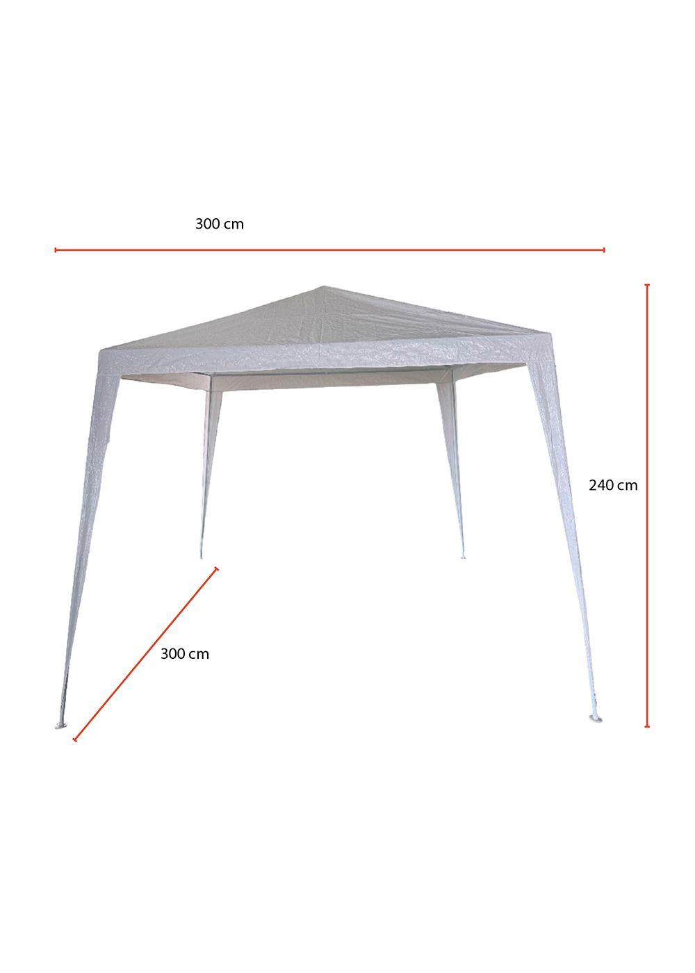 Toldo de Terraza 3x3 m Plegable PE Blanco-2