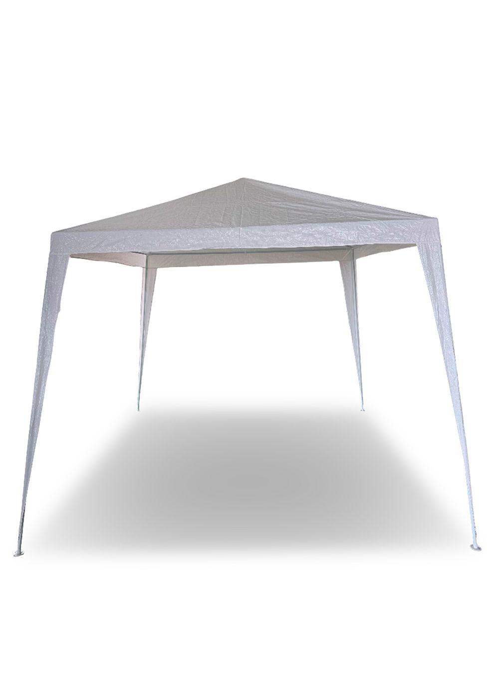 Toldo de Terraza 3x3 m Plegable PE Blanco-4