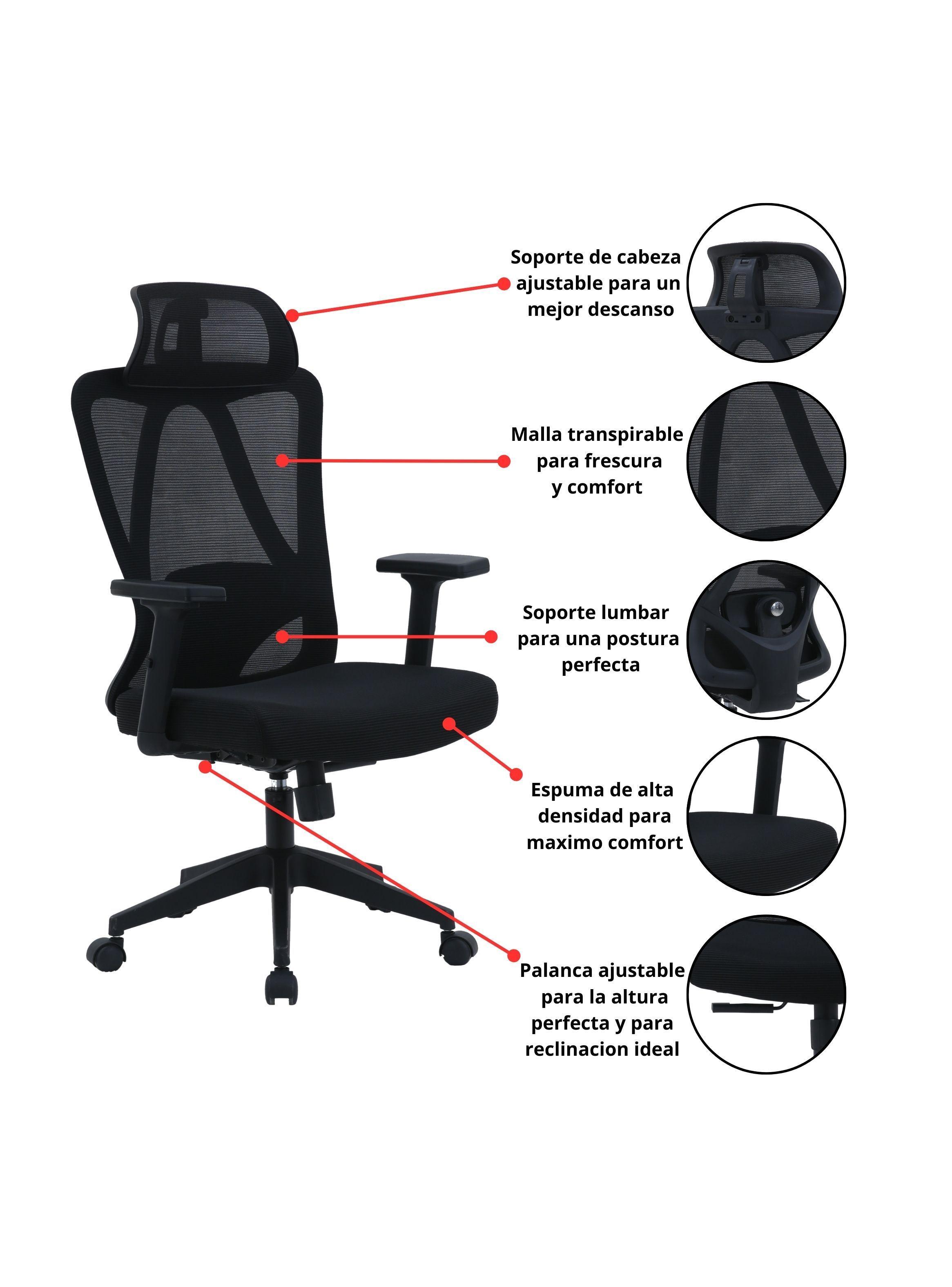 Silla de Escritorio Advance Ergo Full Ergonómica y Ajustable-2