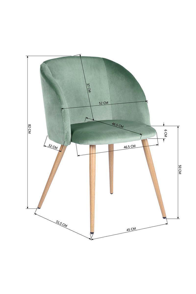 Pack 2 Sillas Comedor Sitial Lounge Terciopelo-2