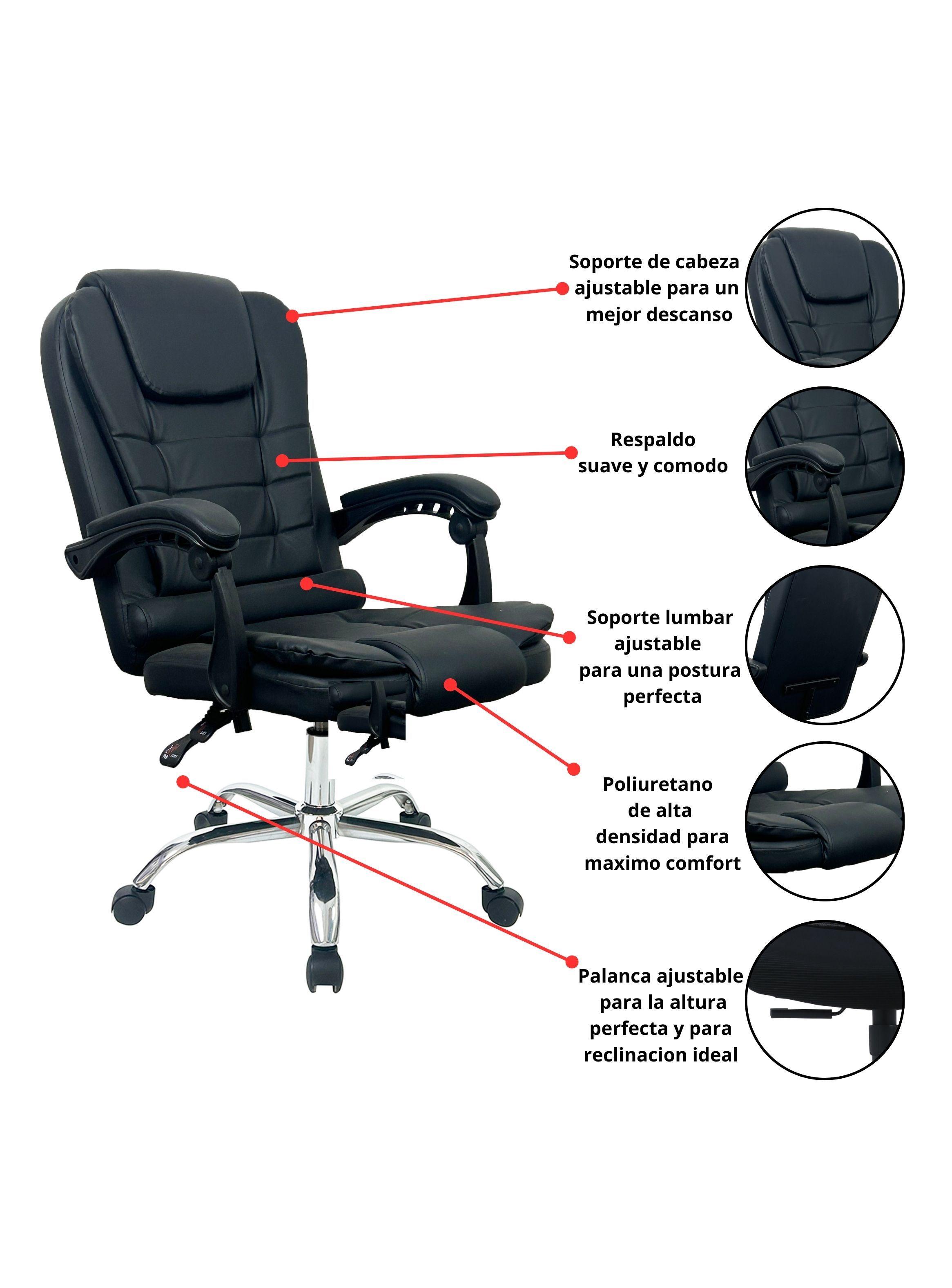 Silla Escritorio Energy Pro Negra-2