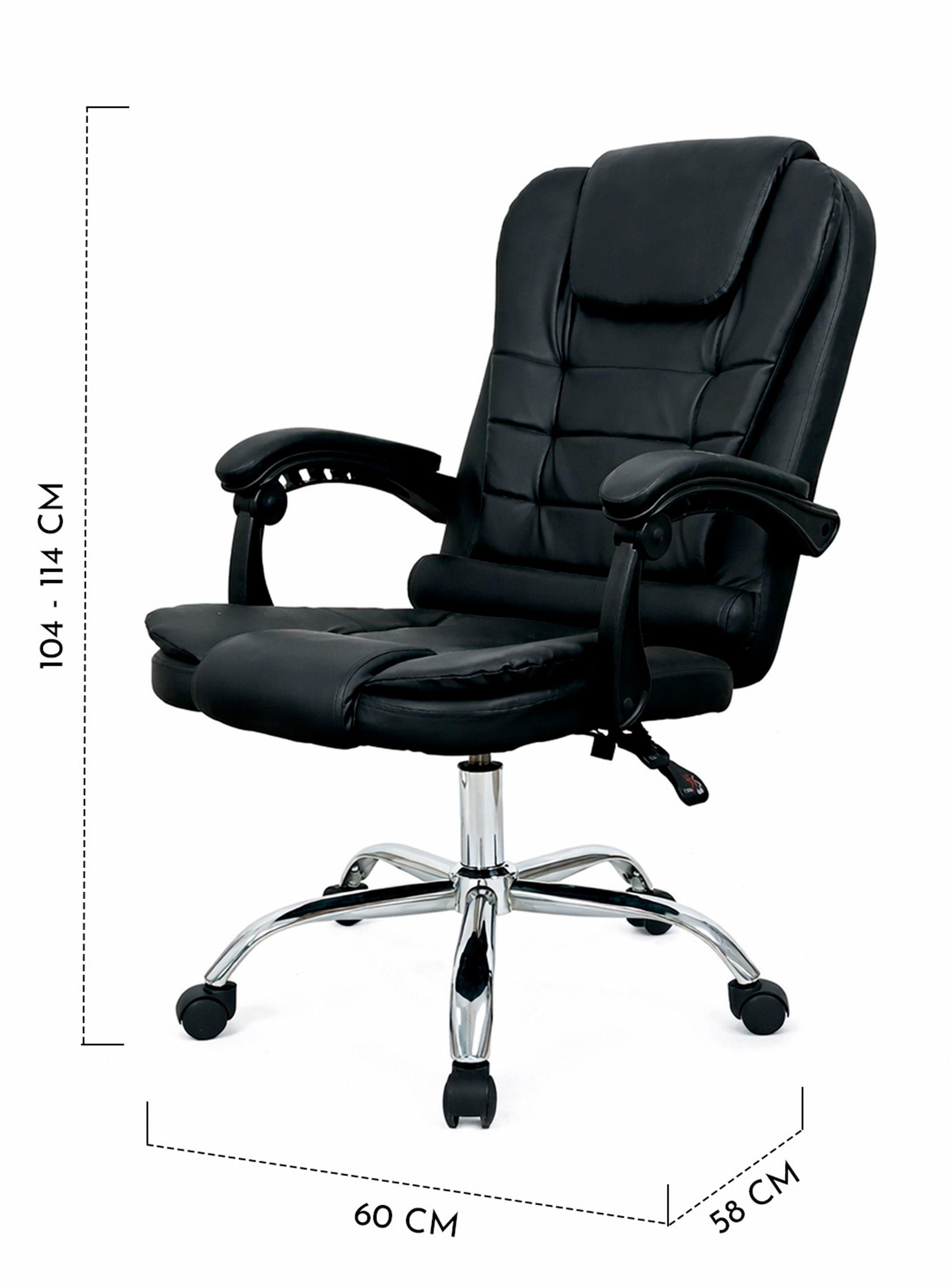 Silla Escritorio Gerencial Praga Ergonómica Negra-7