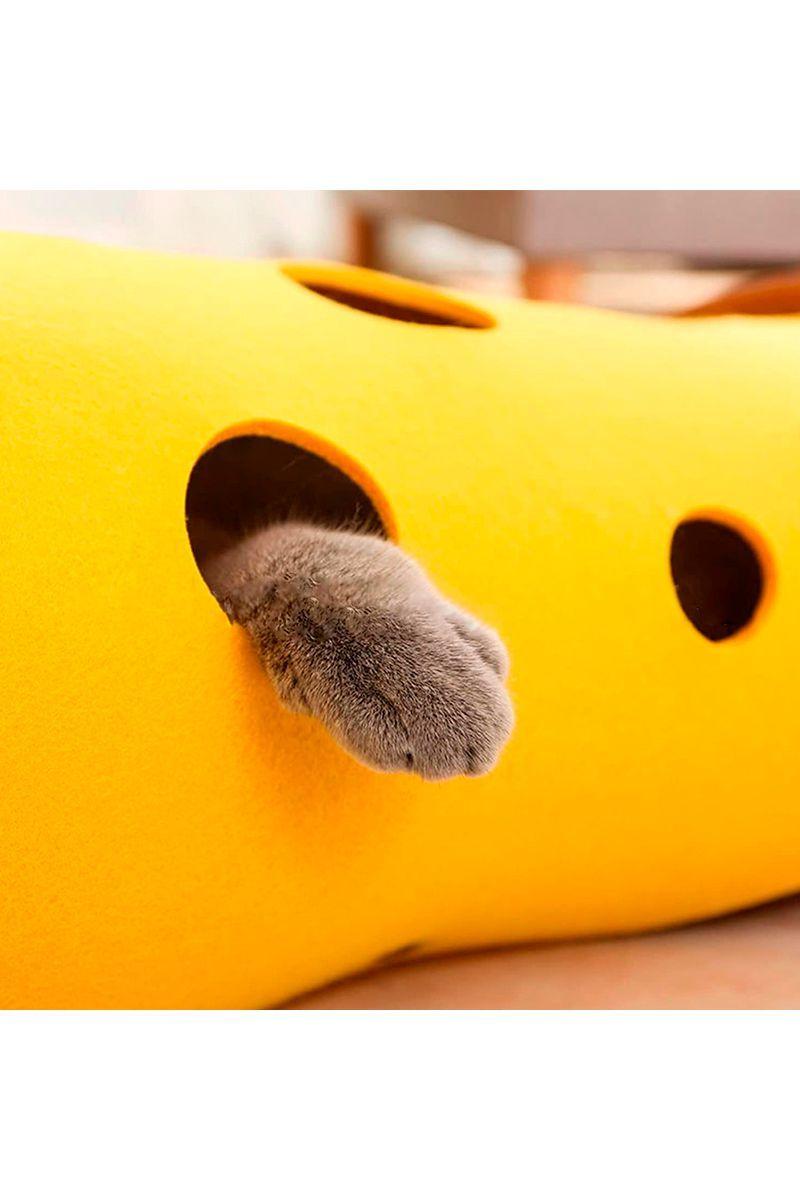 Tunel Fieltrro Plegable para Gatos Multicolor-5